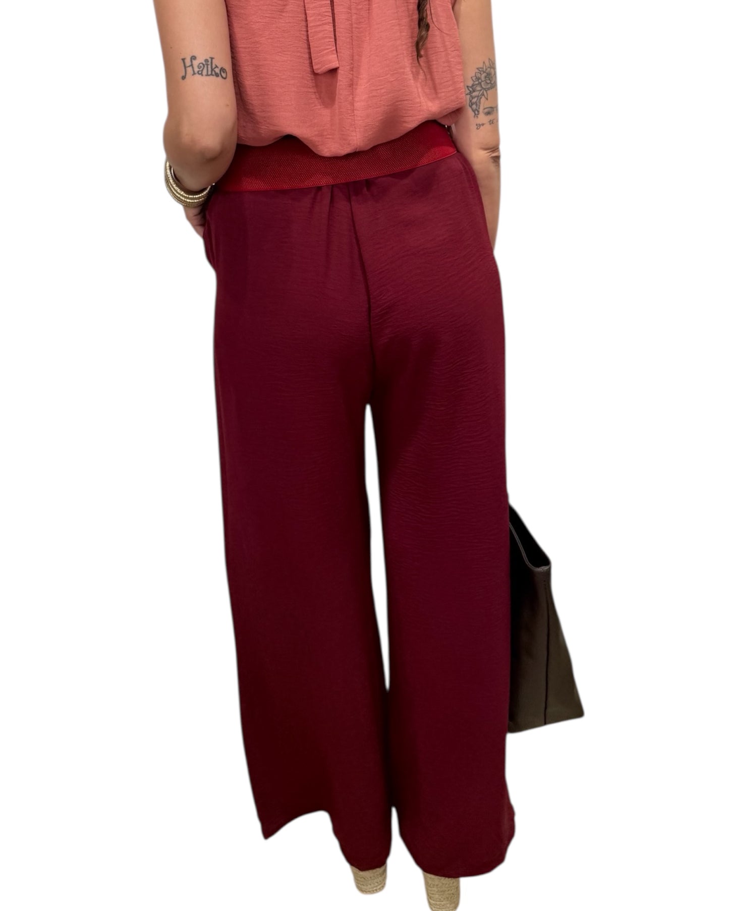 Pantalón burdeos