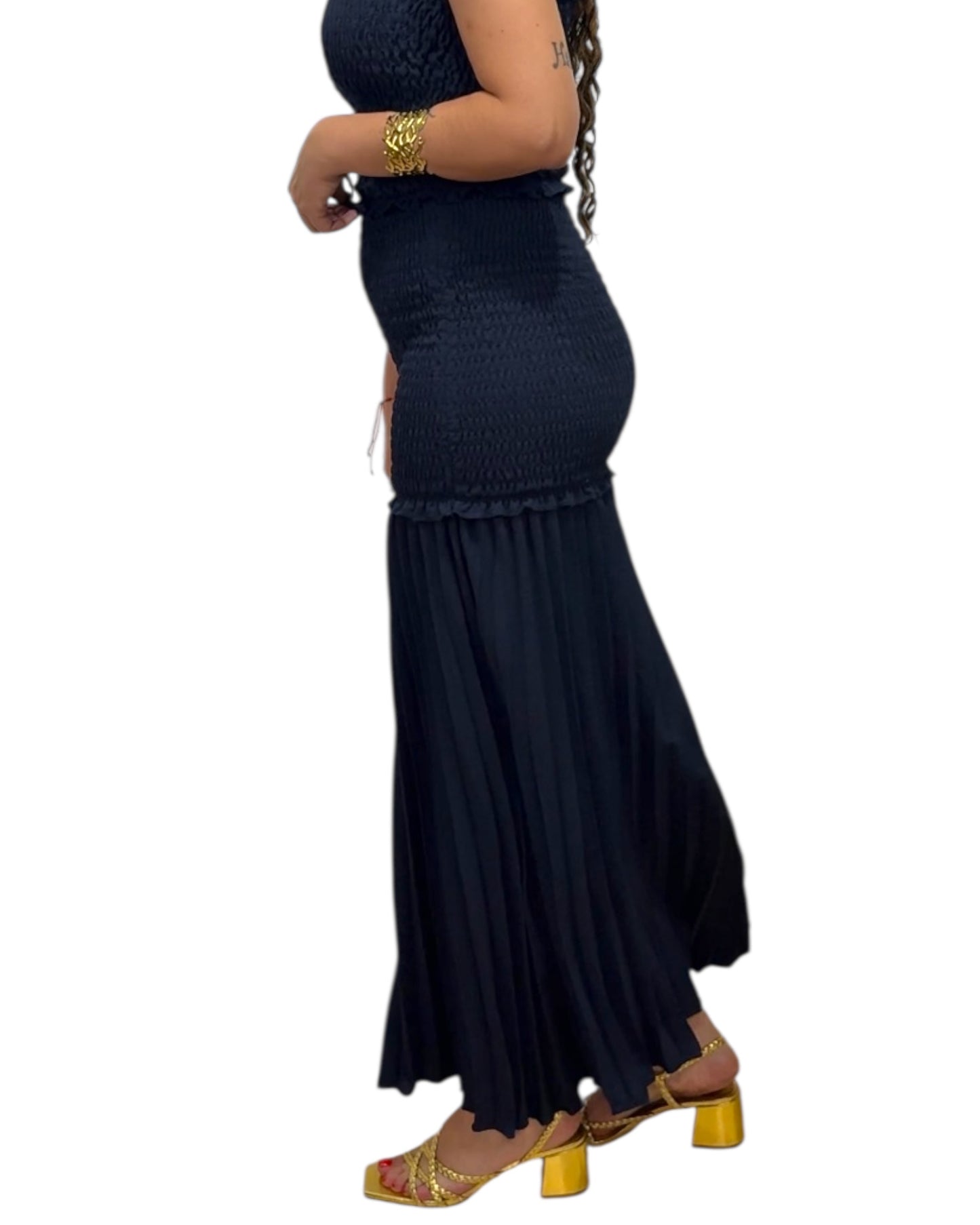 Conjunto nido de abeja azul marino