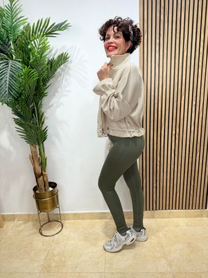 Sudadera taupé