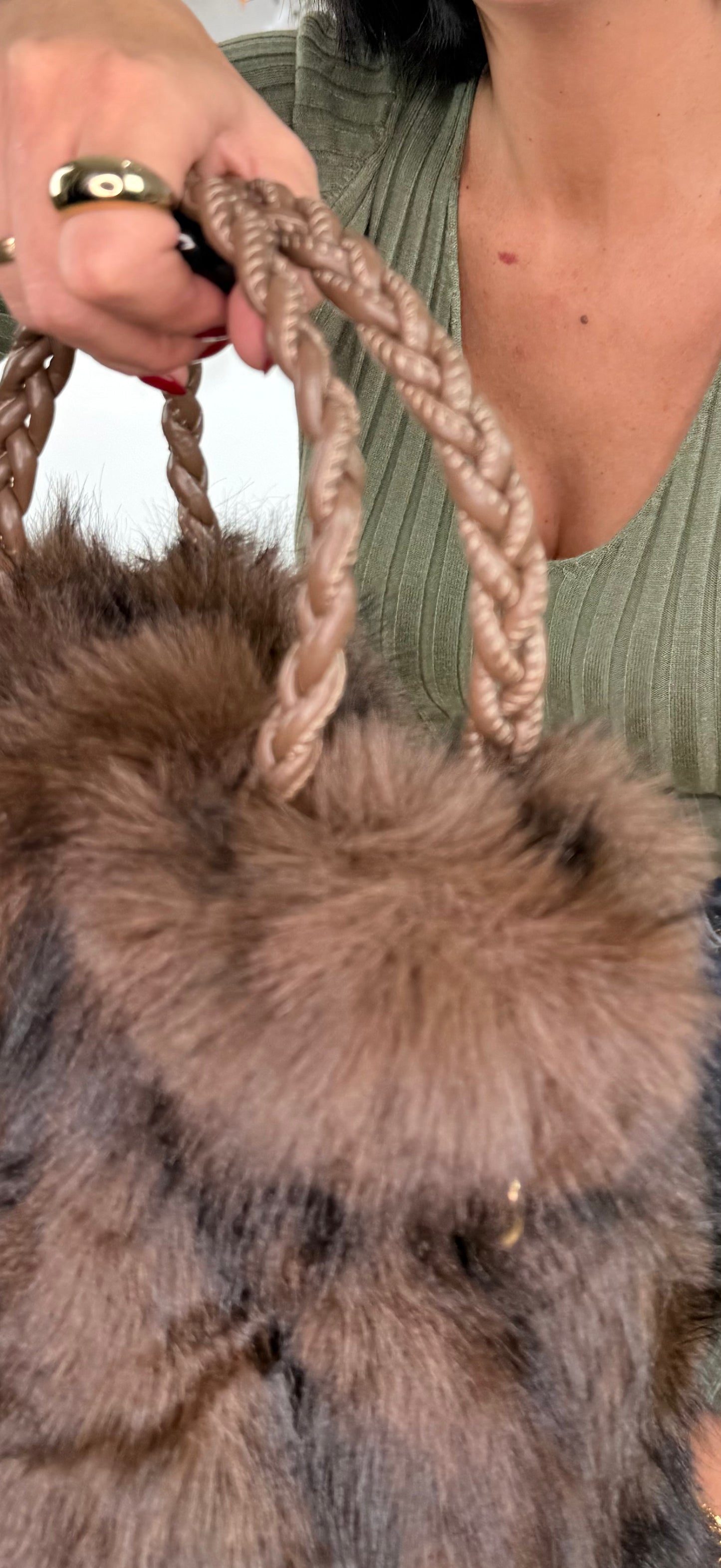 Bolso pelo chocolate