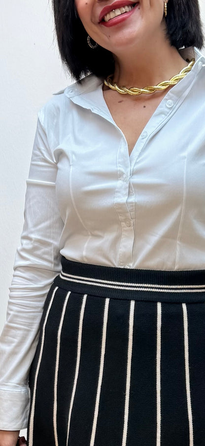 Camisa lycra blanca basic