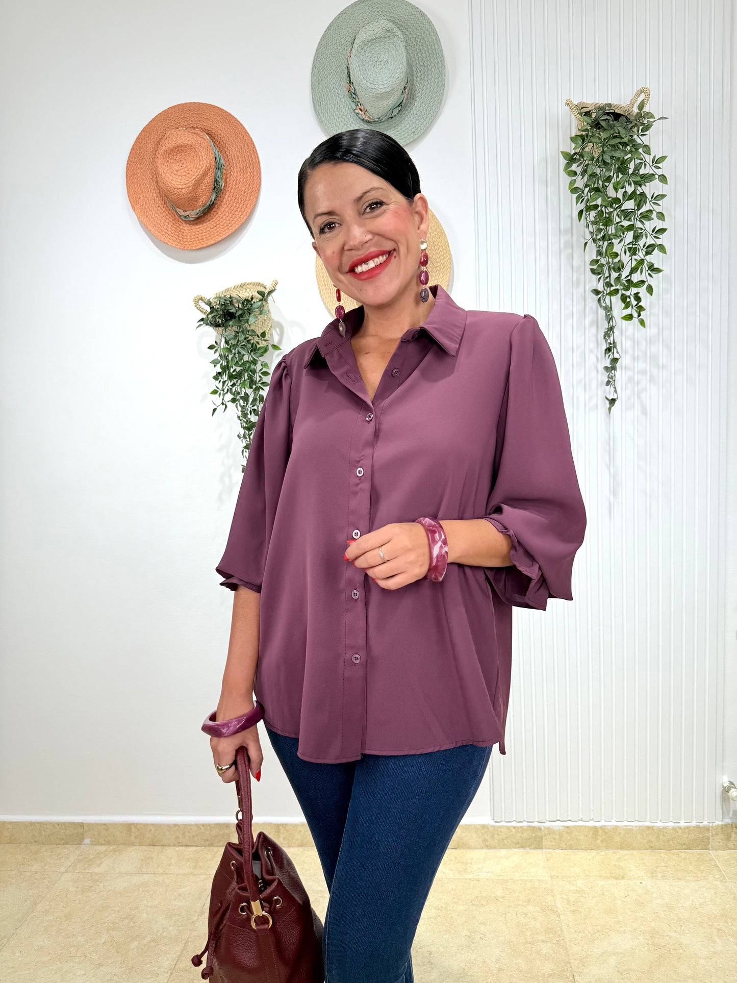 Blusa morada Lady