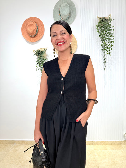 Chaleco negro Rocio