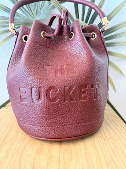 Bolso Bombonera burdeos oscuro