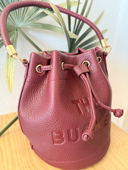 Bolso Bombonera burdeos oscuro