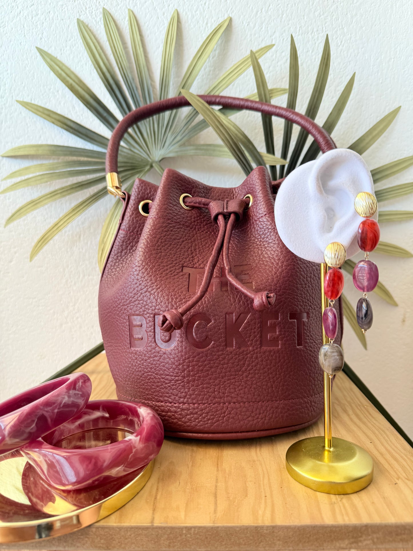 Pendientes Bolitas malva