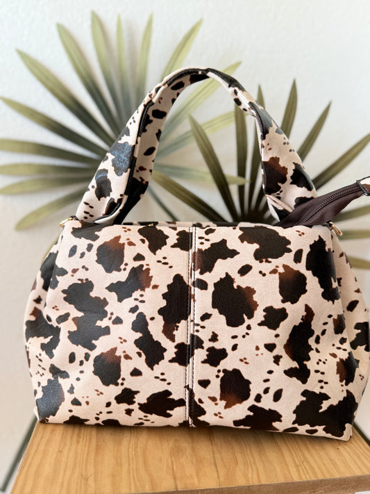 Bolso estampado vaca