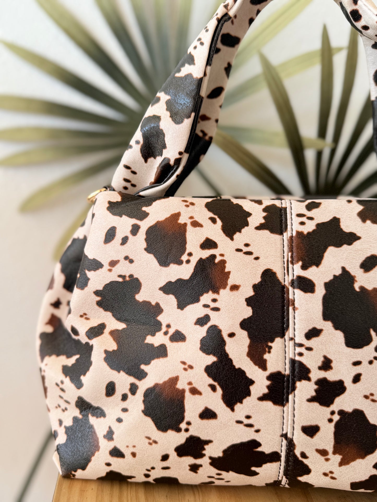 Bolso estampado vaca