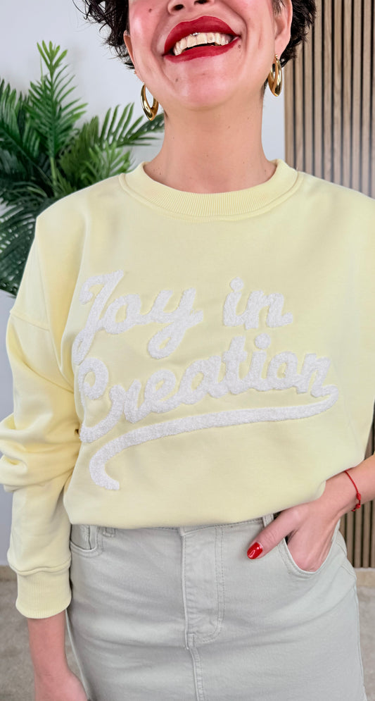 SUDADERA JOY LIMON