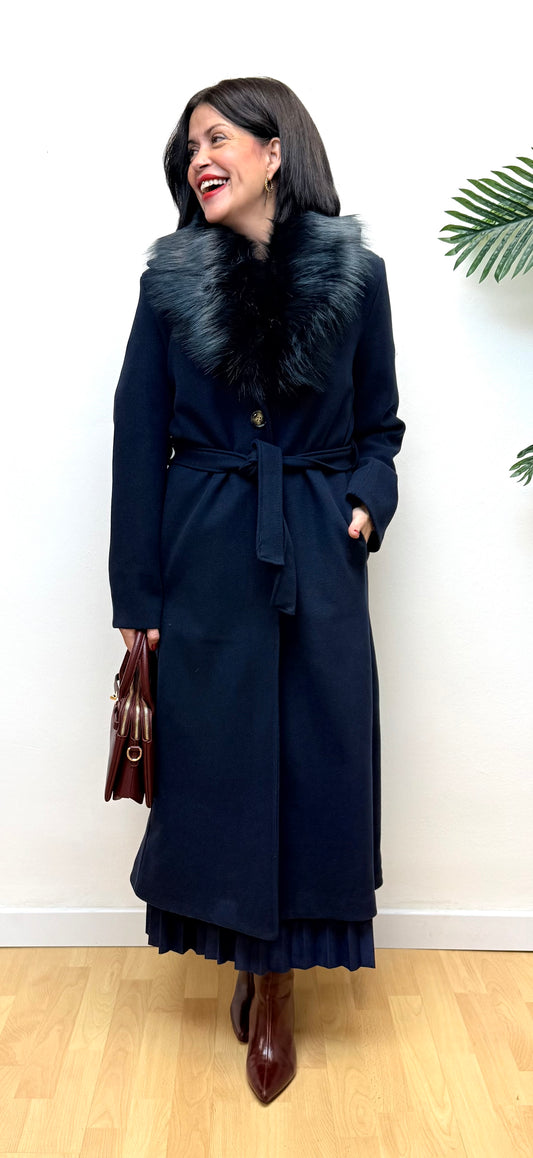 Abrigo Cristina azul marino