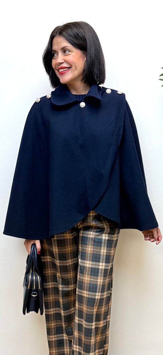 Capa Sabrina azul marino