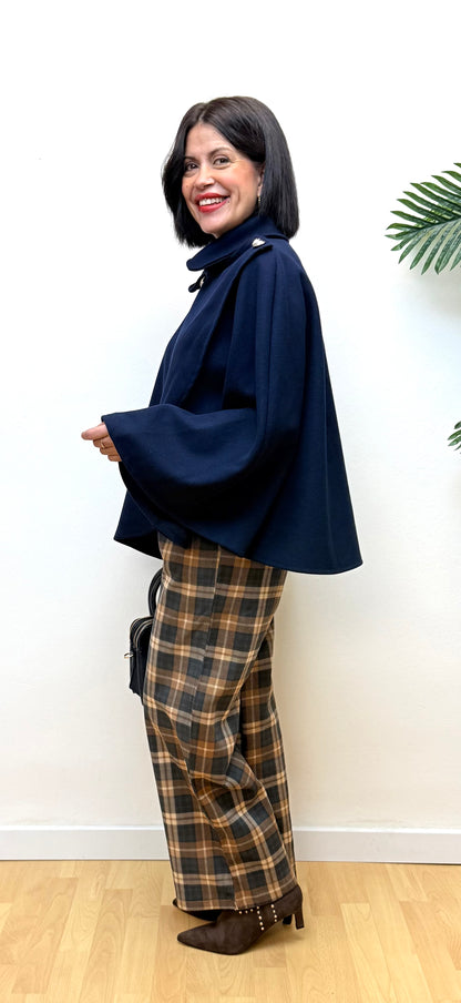 Capa Sabrina azul marino