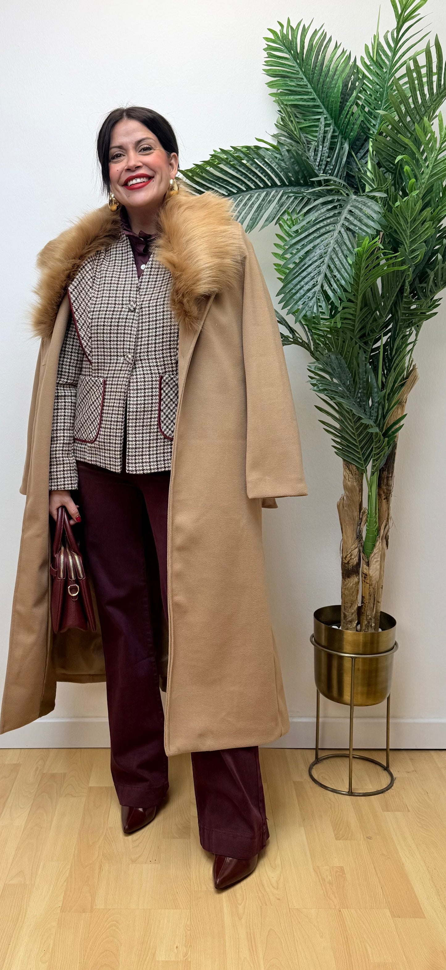 Abrigo Cristina Camel