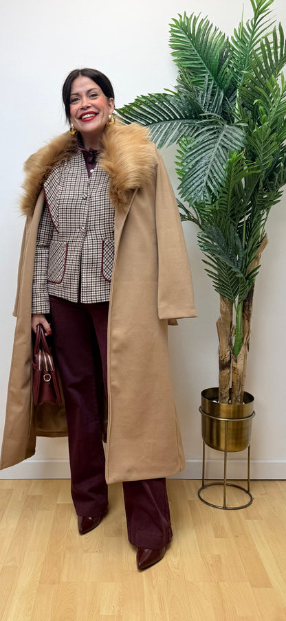 Abrigo Cristina Camel