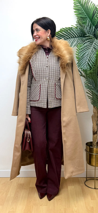 Abrigo Cristina Camel