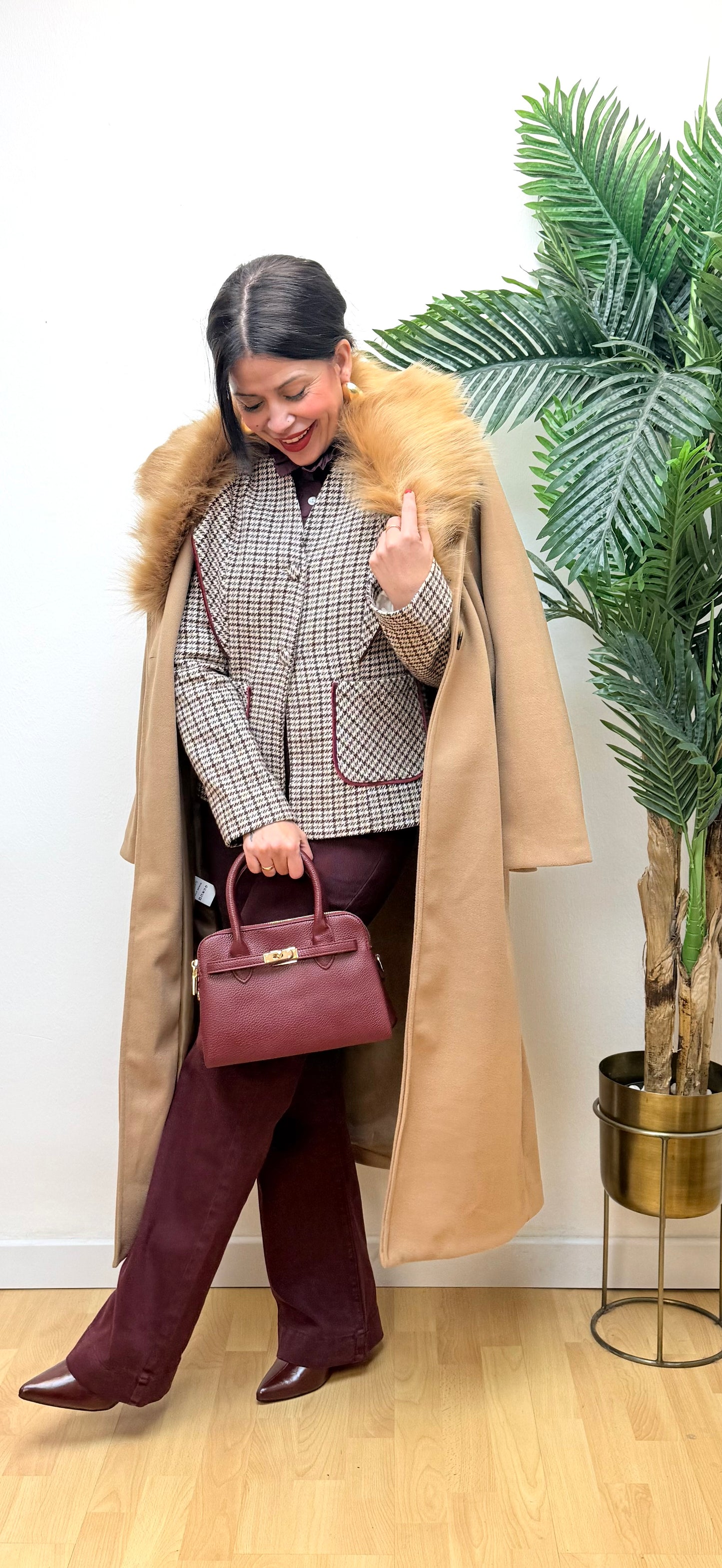 Abrigo Cristina Camel