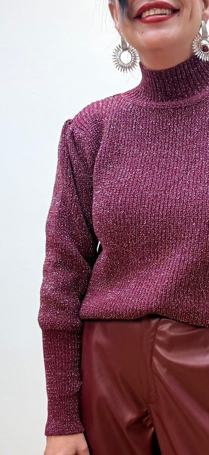 Jersey brillis Olivia burdeos