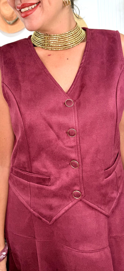Conjunto antelina burdeos