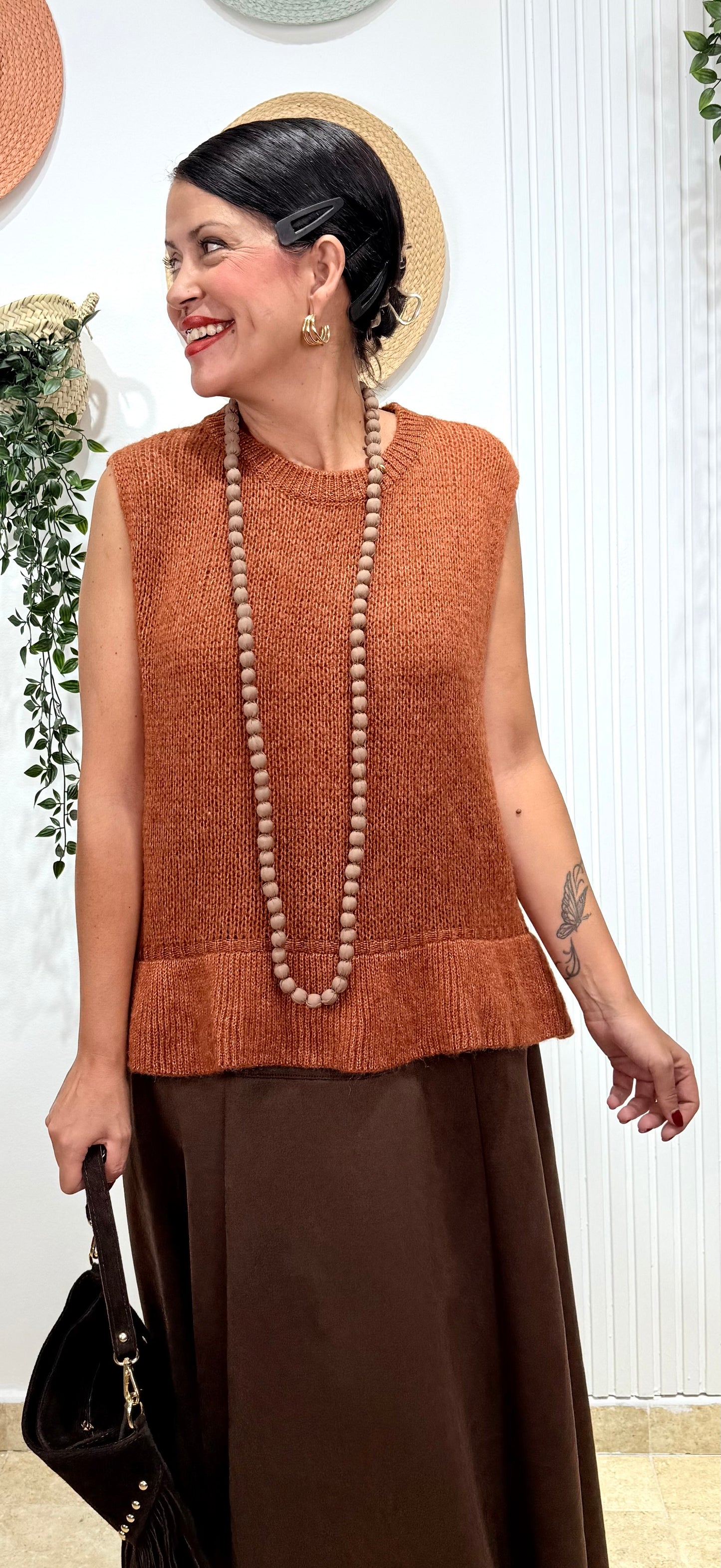Jersey naranja  volantes