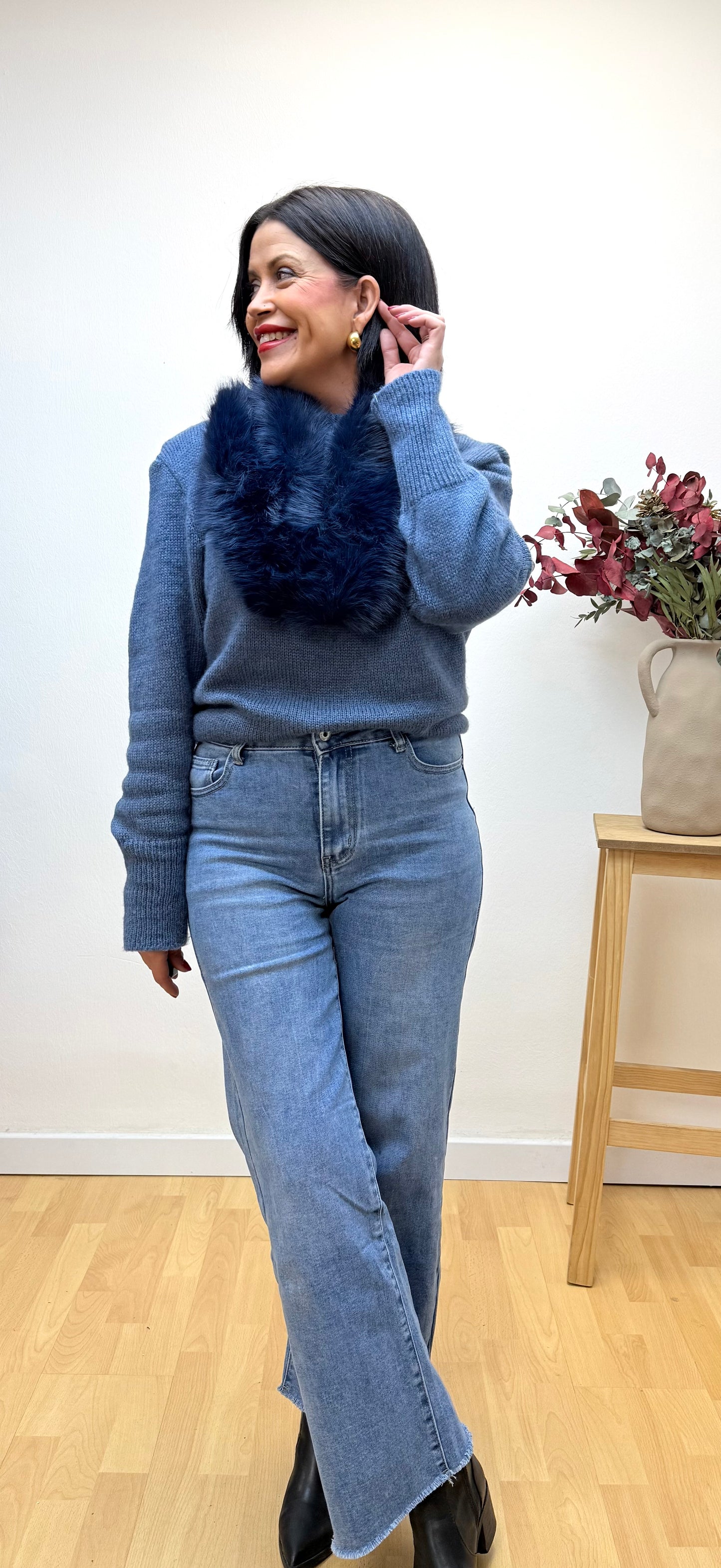 Jersey Hombreras Azul vaquero