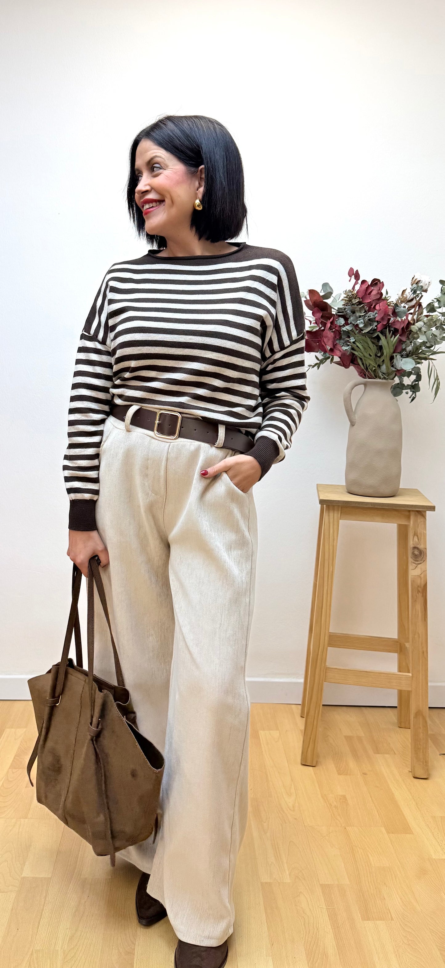 Pantalón Michaella crudo