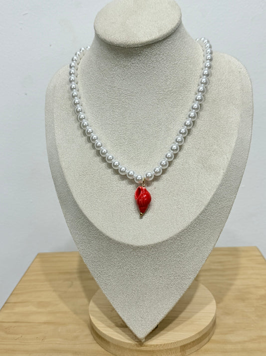 Collar Perlas caracola