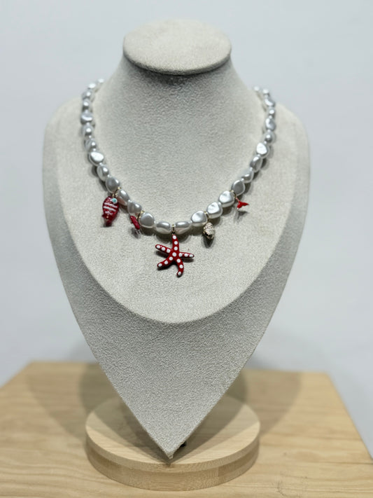 Collar Perlado estrella