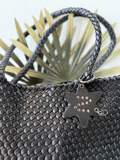 Bolso trenzado negro