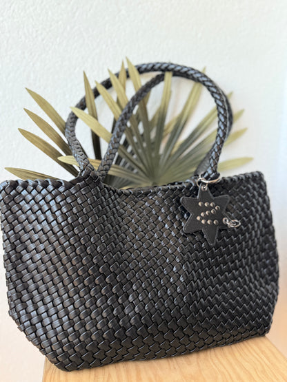 Bolso trenzado negro