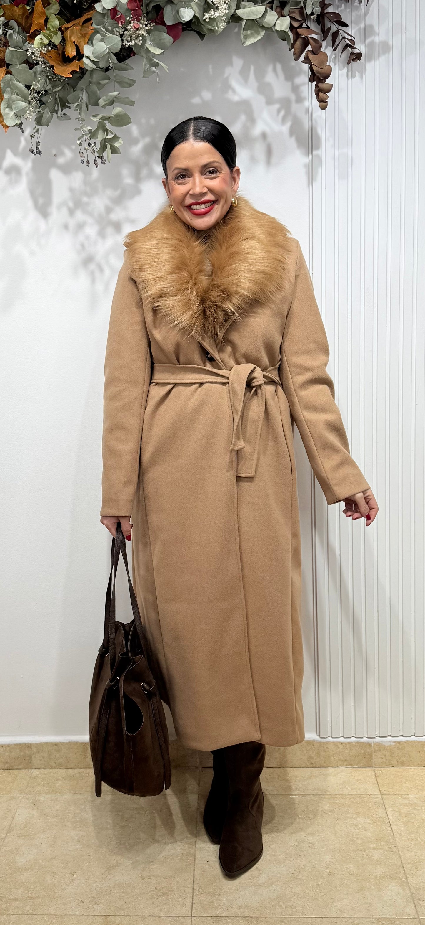 Abrigo Cristina Camel