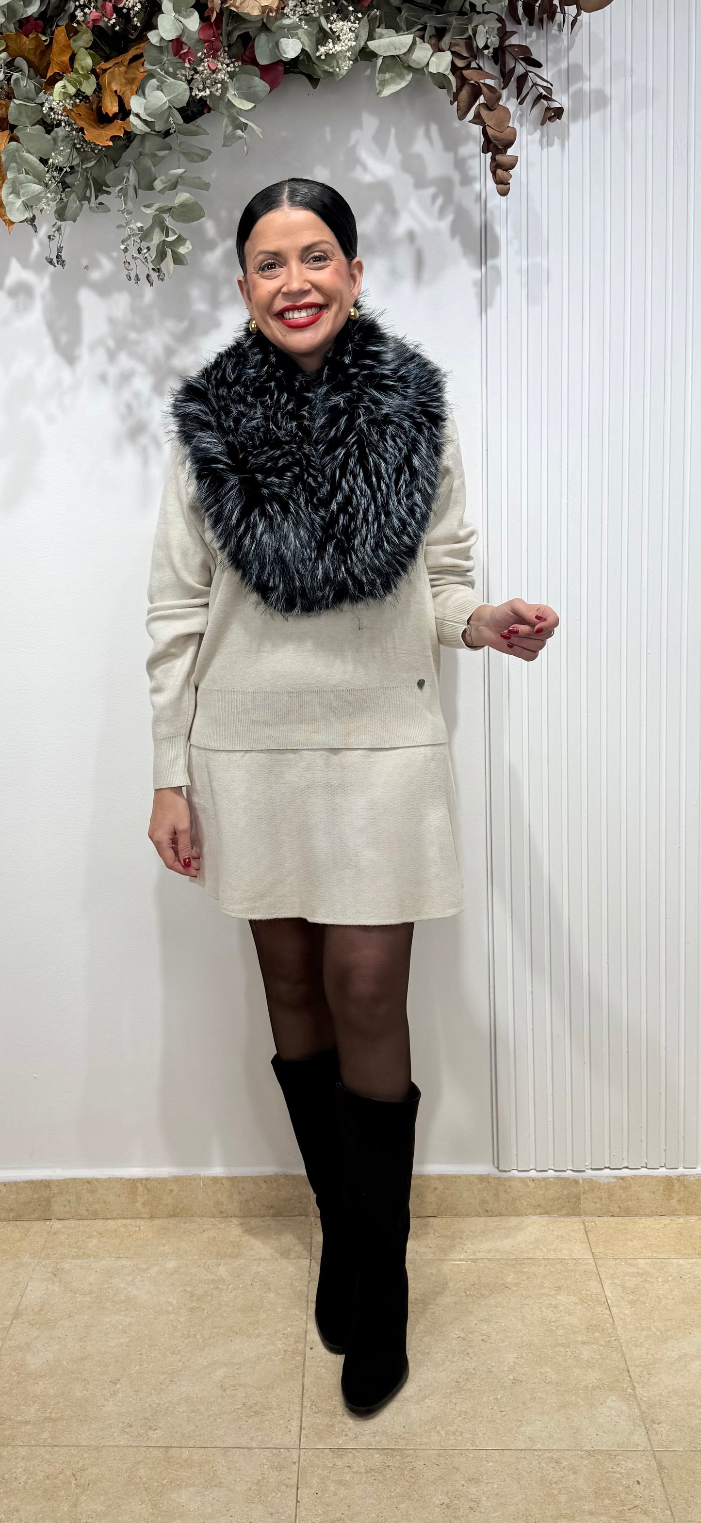 Conjunto punto beige