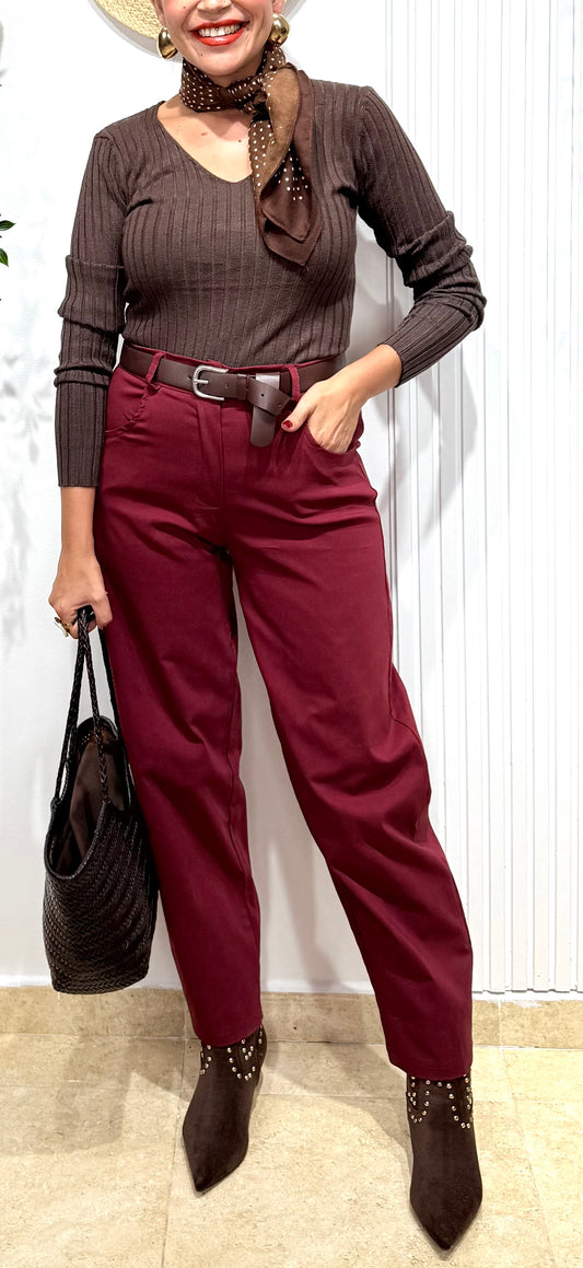 Pantalón ballon BURDEOS