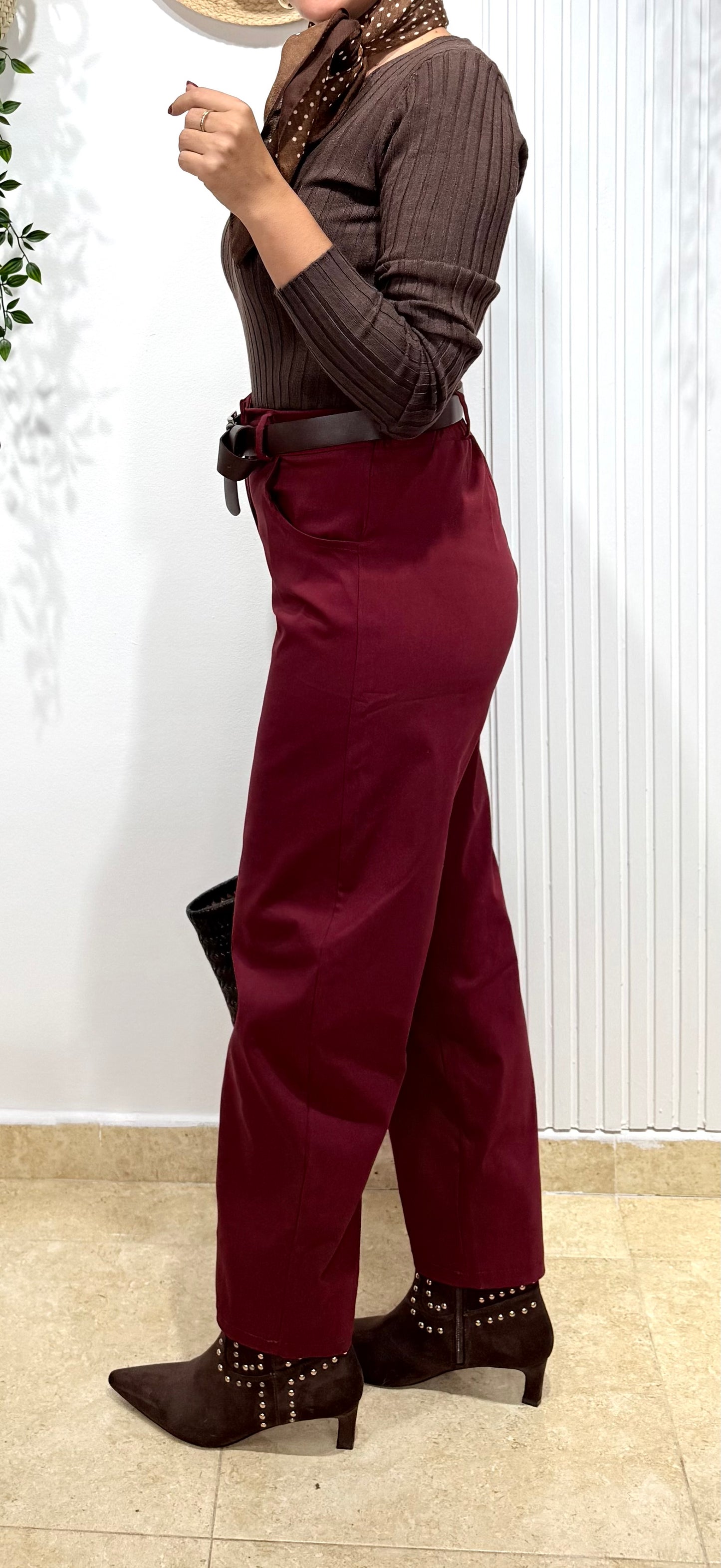 Pantalón ballon BURDEOS