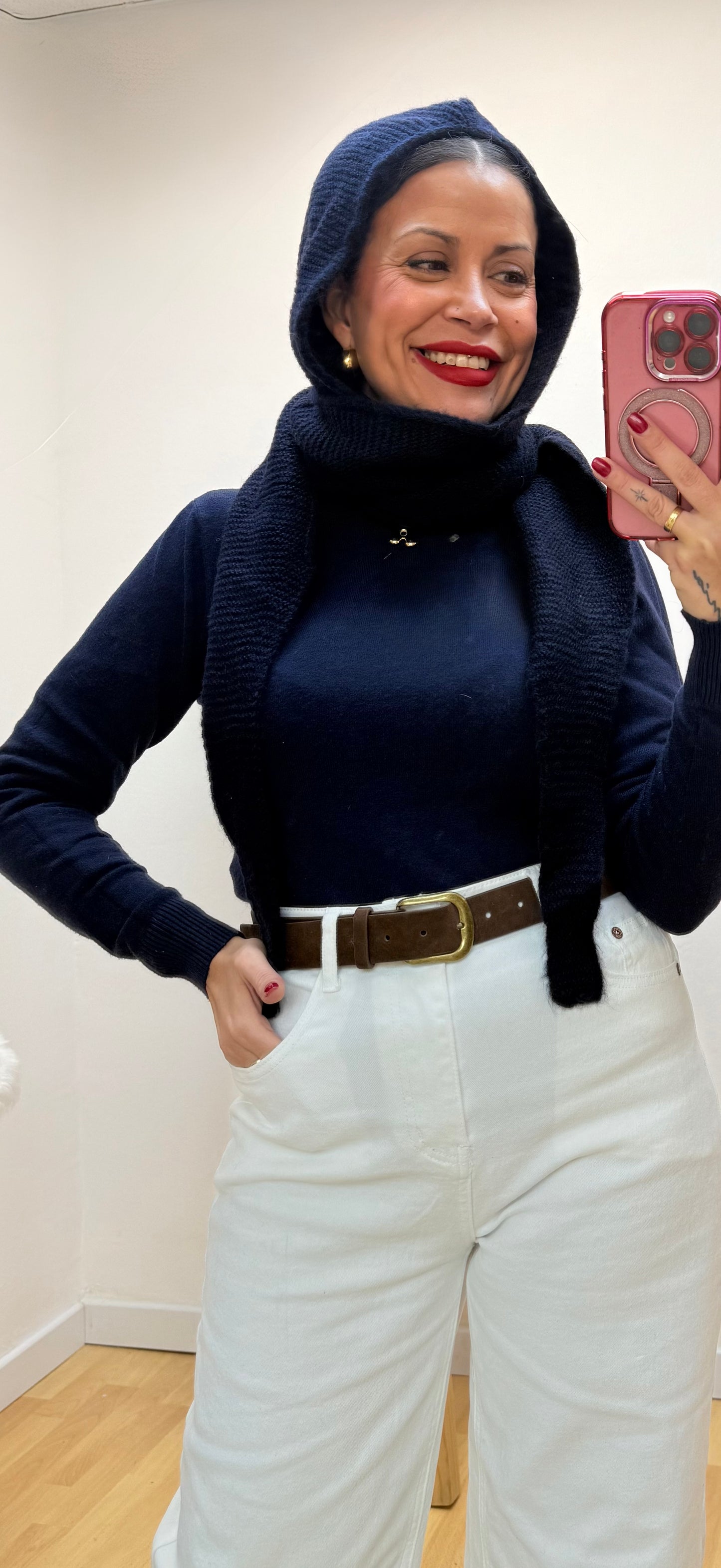 Jeans wide leg blanco Emilia