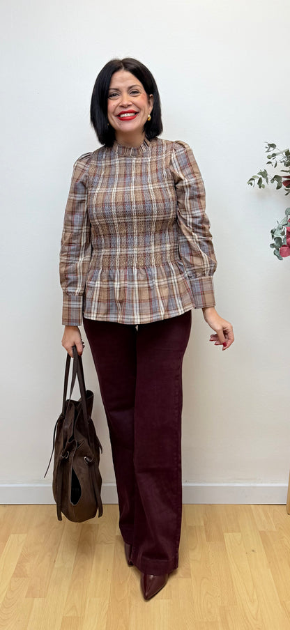 Blusa Marina cuadras