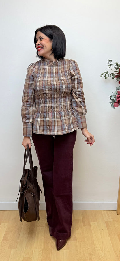 Blusa Marina cuadras