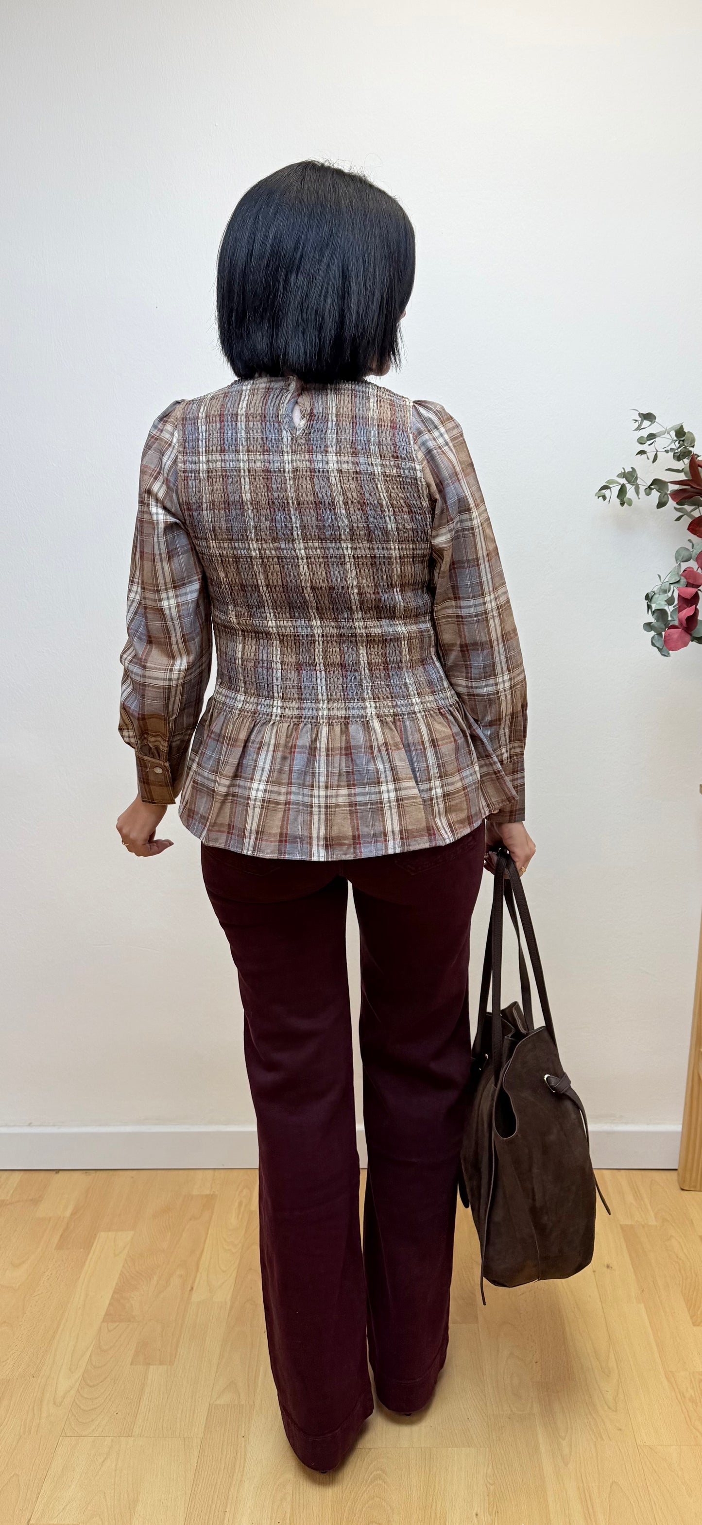 Blusa Marina cuadras