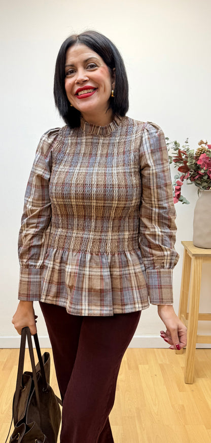 Blusa Marina cuadras