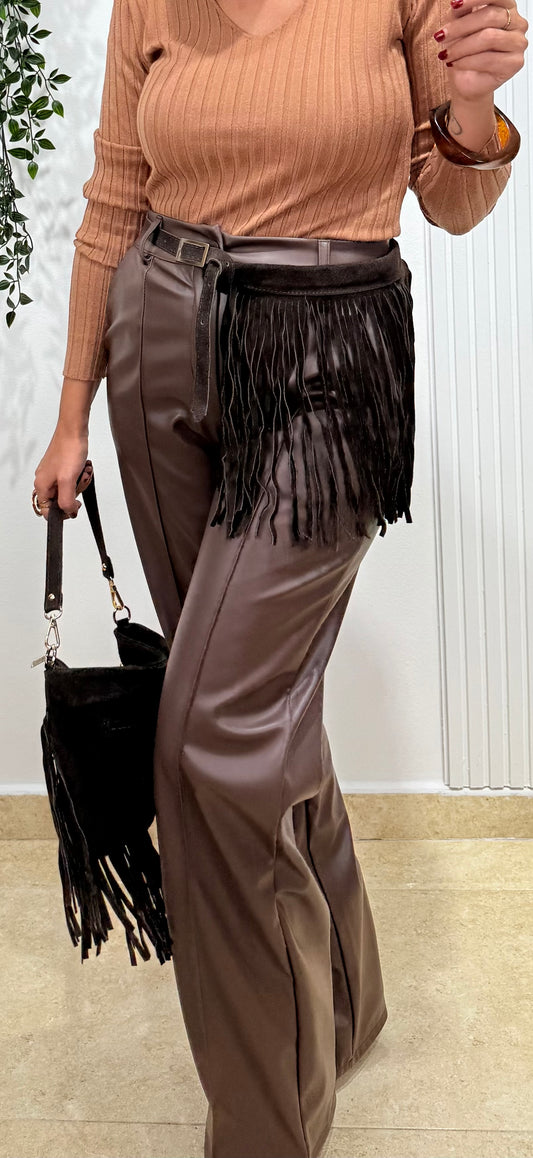 Cinturón flejos ante chocolate