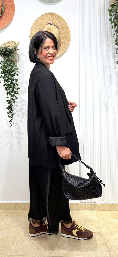 Blazer oversize negra