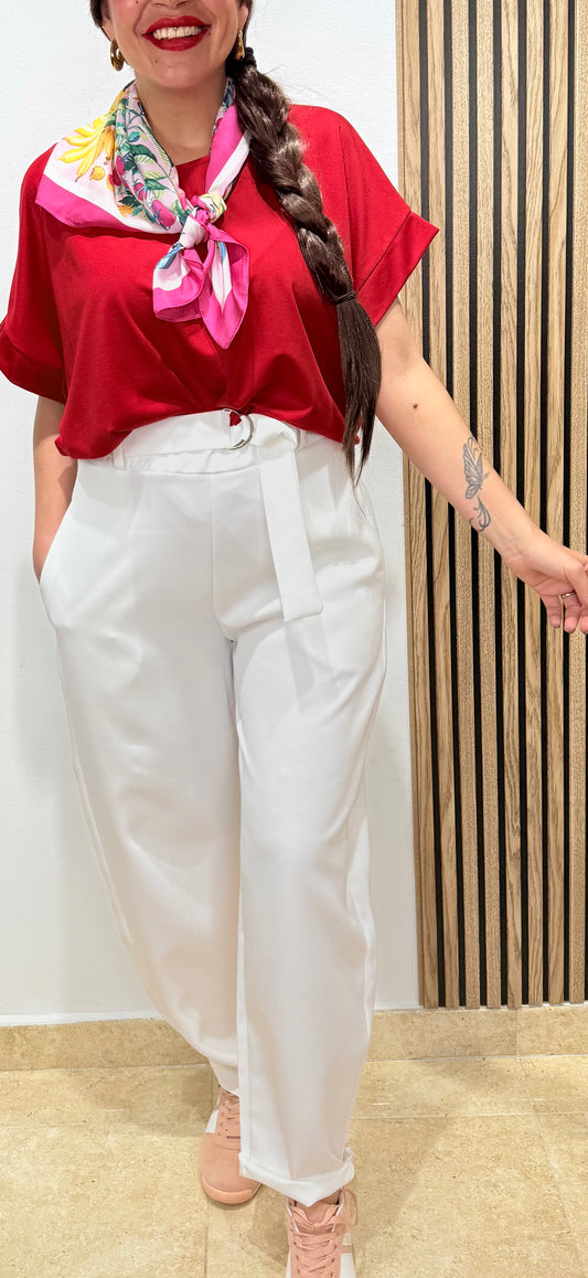Pantalón Balloon  Blancos