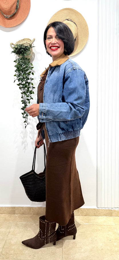 Chaqueta denim combi