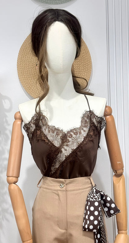 Top desigual lencero encaje