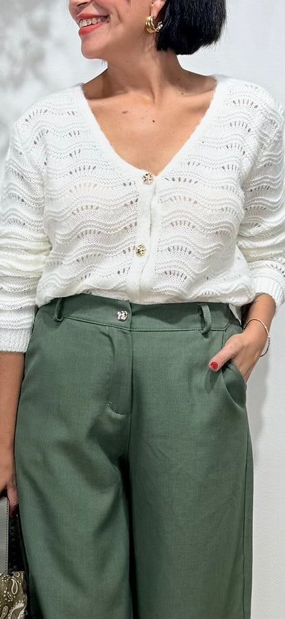 Rebeca blanca detalles