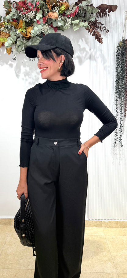 Pantalón pañuelo negro