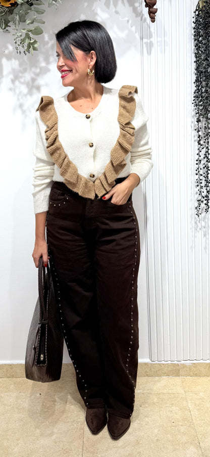 Jersey volantes combi camel