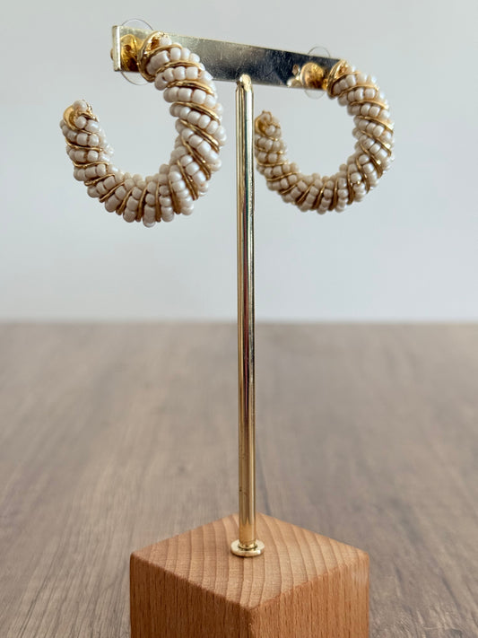 Aros perlados Noelia