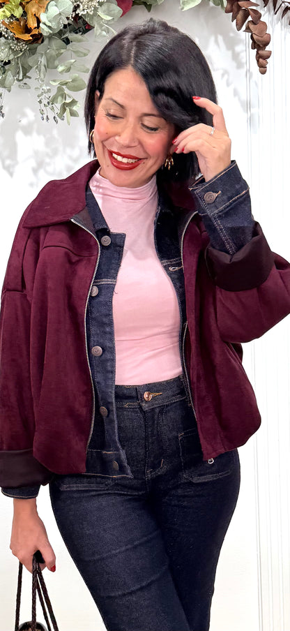 Chaqueta Bilma burdeos