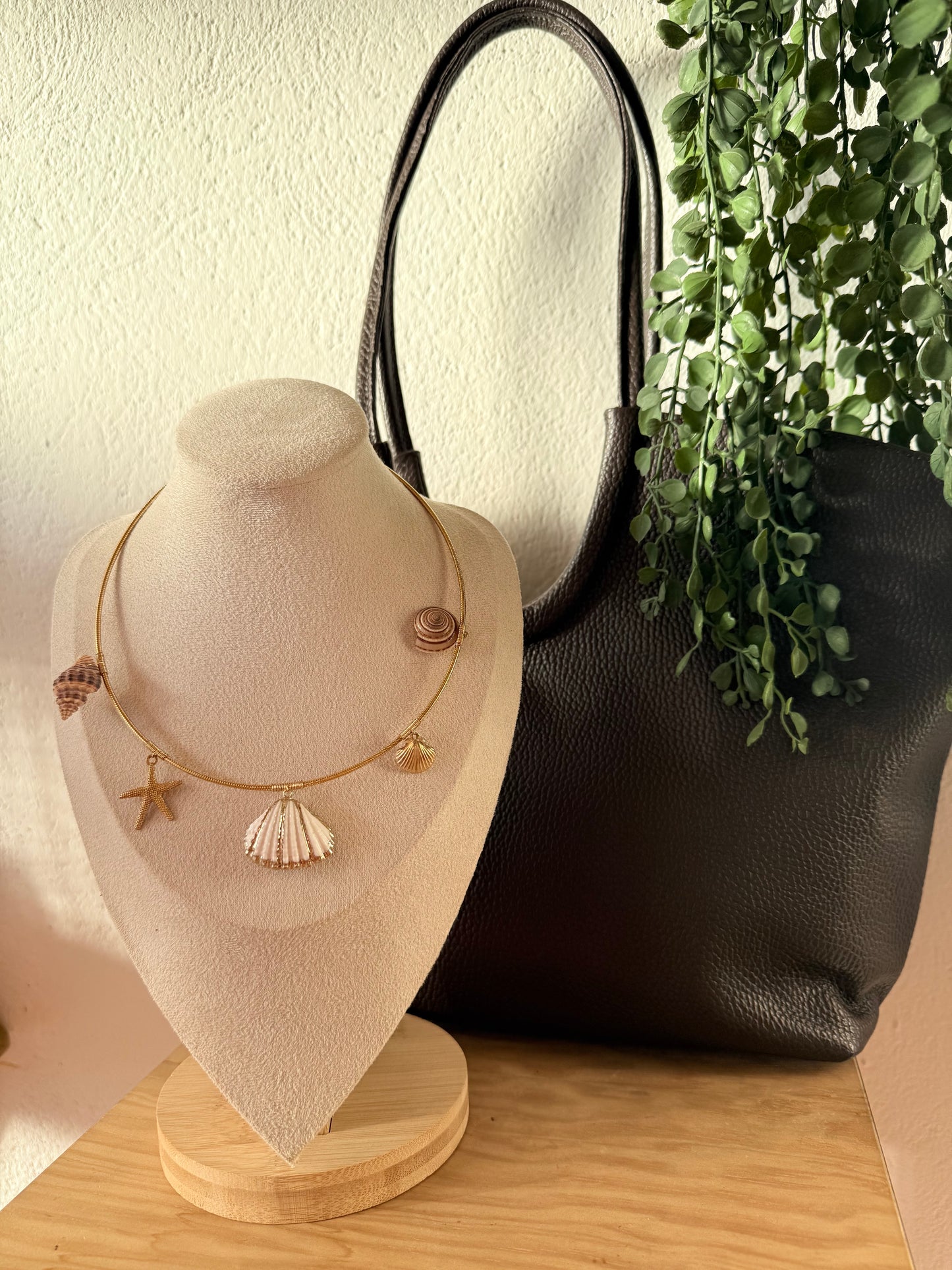 Choker concha blanco