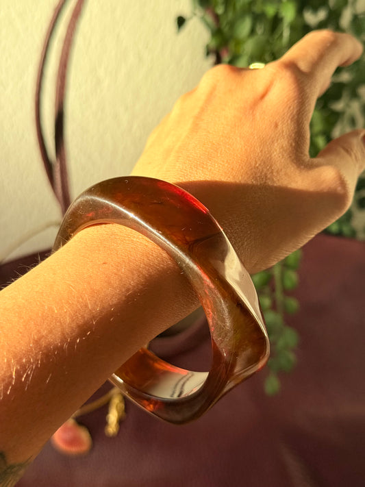 Pulsera resina camel